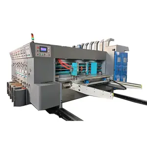 factory direct sale 4colors printing slotting die cutting machine carton box making machinery