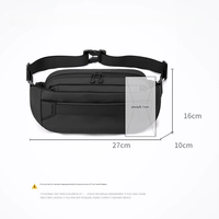 Sac de taille tactique de sport tendance, sac de poitrine unique pour le voyage, la salle de sport, la course à pied, sacs personnalisés pour hommes, grande capacité, imperméable, sac bandoulière