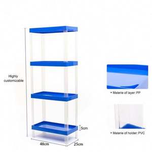 Exhibition Plastic <b>Shelf</b> Portable Display <b>Stand</b> - Product Image 4