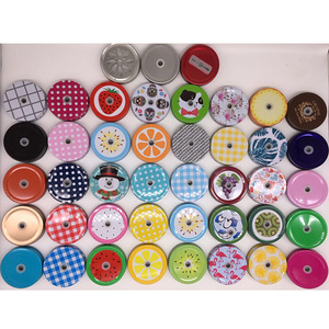 Bán Buôn Nhà Máy Trực Tiếp Canning Đầy Màu Sắc Có Nắp Đậy Thường Xuyên Rộng Miệng 70 Mm Mũ Rỗng Mason Jar Với Thép Không Gỉ Vòi Nắp - Product Image 3