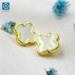 ABS Vàng Vòng hoa hình dạng nút vàng tùy chỉnh màu áo nút - Product Image 3