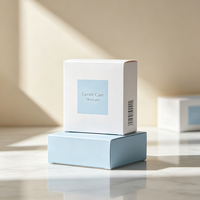 Boîte de produits de soin de la peau avec laminage mat esthétique personnalisé, expédition rapide en 72h, boîte de beauté en carton imperméable, vente en gros