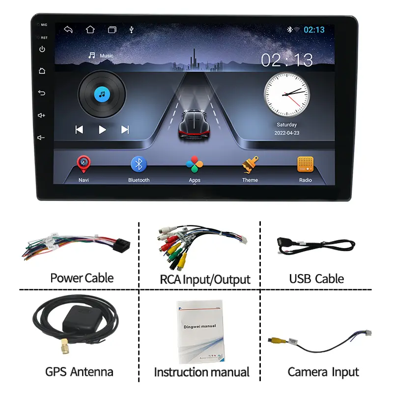 ZMTS7 Quad-core Car Radio Player GPS WiFi Navigation