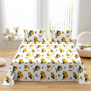 Juego de Sábanas de Hotel Estampadas de 2-3 Piezas, Microfibra de Lujo 1800 para el Hogar, Sábanas Lisas para Camas - Product Image 4