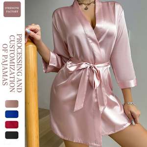 Robe de nuit kimono en soie de haute qualité SFY-YH5021, pyjama confortable, robe de nuit sexy pour femmes, robe érotique. - Product Image 1