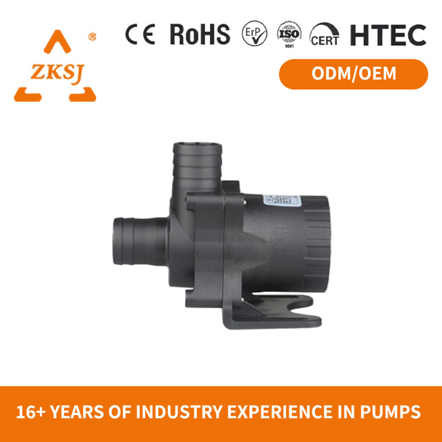ZKSJ DC50A 24V 3-Phase Brushless DC Circulation Pump 3000L/H 5M Head IP68 for Industrial Chiller Cooling ODM OEM