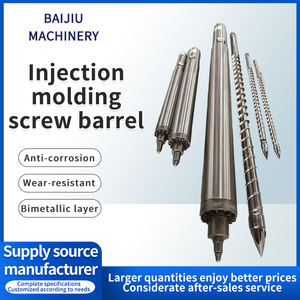 Vente en gros BAIJIU Marque Haute Résistance 38CrMoAIA Alliage Moulage Par Injection Vis Baril PP PC PVC <span class=keywords><strong>Plastique</strong></span> Comprend <span class=keywords><strong>Buse</strong></span> De Rechange - Product Image 6
