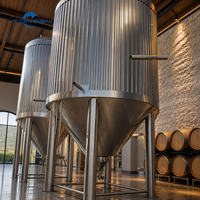 Cuve de Fermentation Conique en Acier Inoxydable Tonsen 2000L-50000L avec Enveloppe Chauffante et Garantie de 5 Ans