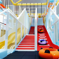 Aire de jeux intérieure personnalisée clé en main, trampoline géant, parc d'attractions populaire pour enfants, aire de jeux à éléments dynamiques et ludiques