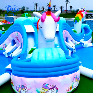 <span class=keywords><strong>Parc</strong></span> <span class=keywords><strong>aquatique</strong></span> gonflable géant mobile pour l'extérieur, avec toboggan <span class=keywords><strong>aquatique</strong></span> licorne, piscine combinée et château <span class=keywords><strong>aquatique</strong></span> - Product Image 3