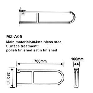 장애인 화장실 액세서리 핸디캡 그랩 바 접이식 그랩 바 핸디캡 화장실 손잡이 안전 레일 그랩 바 - Product Image 3