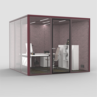 Flexspace 2026 Nouvelle Cabine de Réunion Insonorisée en Verre Acoustique pour Bureau, Cabine Insonorisée de Type 'Room-in-Room' à Vendre