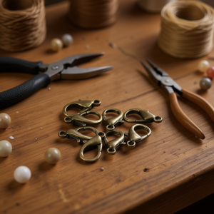 Ilan Lobster Clasps 16mm Antique <b>Bronze</b> 8pc Jewelry Findings Durable Classic <b>Drop</b> Shape Metal Plating - Product Image 2