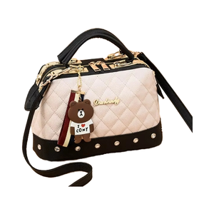 Bolsos de Mano de Lujo para Mujer, Última Moda, Bolsos a Cuadros Bonitos de Buena Calidad, Decoración de Diamantes, Cadenas Hechas de PU para Mujer a la Moda - Product Image 4