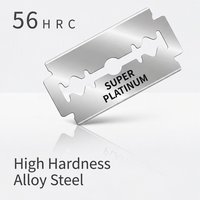 Lames de rasoir à double tranchant, revêtues de platine, affûtées