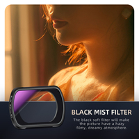 Kit de filtres optiques en verre anti-rayures et étanche, polarisants, à densité neutre (VND), CPL, à diffusion de brume noire (ND8/ND16/ND64)