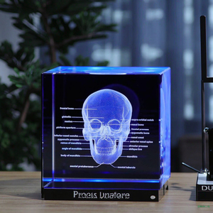 Cristal grabado con láser 3D, modelo anatómico de cerebro humano, grabado láser 3D, Cubo de bloque de cristal en blanco <span class=keywords><strong>para</strong></span> <span class=keywords><strong>regalo</strong></span> de <span class=keywords><strong>cirujano</strong></span> médico - Product Image 4
