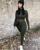 Conjunto Sexy de Dos Piezas para Mujer 2022, Top Corto y Pantalones de Cintura Alta, Conjunto de Dos Piezas de Diseñador