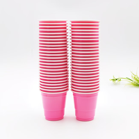 Gobelet de fête bicolore de 2 oz, gobelet de jeu en PS (polystyrène) réutilisable avec instructions de lavage à la main uniquement, pour mariages, banquets, supermarchés
