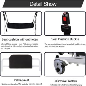 Seniors Foldable Electric Recliner Lift Chair Standing Assist Home Medical Car Transfer Mobility Seat - Product Image 6