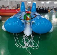 Bateau gonflable aquatique économique pour 5, 8 ou 10 personnes, portable, en bâche PVC 0,9 mm, bateau banane gonflable de sport, certifié CE