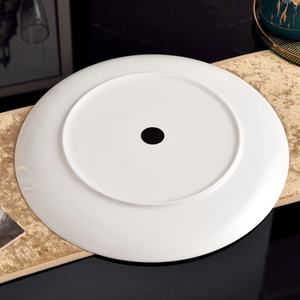 Meilleures ventes : Service de vaisselle en porcelaine fine jaune, comprenant assiettes plates, assiettes de présentation et assiettes d'accompagnement, pour mariage et présentation sur plateau - Product Image 4