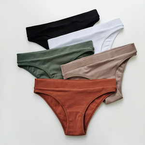 Bragas de algodón sin costuras de cintura baja Sexy de algodón puro 2023 para mujer - Product Image 6