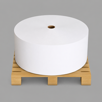 Matériau d'étiquettes en papier couché auto-adhésif en rouleau jumbo 1080 mm 1530 mm, colle acrylique, directement de l'usine