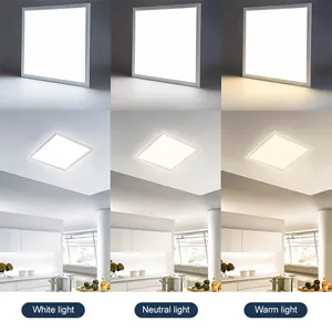 Luzes internas 60*60 quadrado plano LED painel de iluminação de teto 3000-6500K 48W lâmpada do painel de LED