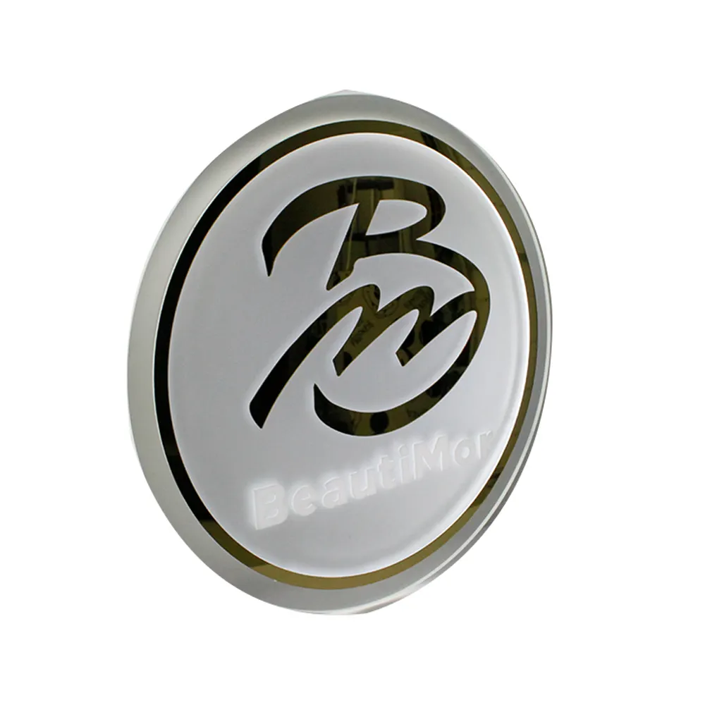 Individuelle 900 mm Durchmesser 3d-Logo-Backlit-Geschäftsladen-Werbung für draußen Acrylschilder