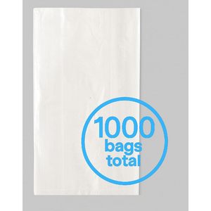 Focus Poly Clear LDPE <b>Bags</b> 4x2x8 Inches Open Top For Food Storage Restaurant Prep Candy Hardware Merchandise Use 1000 Count - Product Image 4