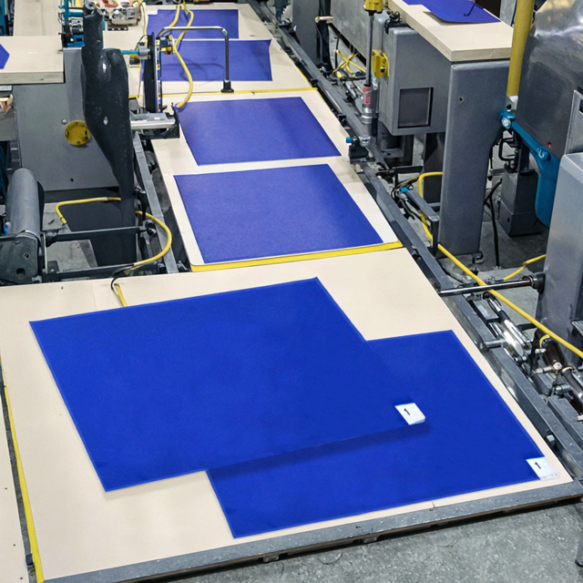 Factory Customized Avy Blue Anti-Slip ESD PE Washable Floor Mat for Electronic Production Line Antistatic