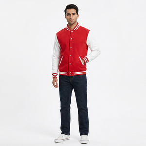 Veste de baseball surdimensionnée pour homme, impression personnalisée et broderie, style universitaire, streetwear, OEM, 2023 - Product Image 1