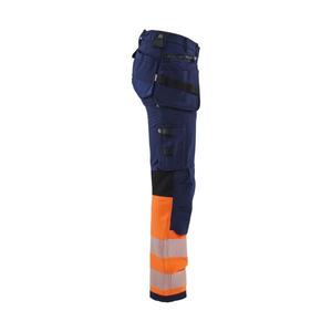 BLAKLADER - 719316428953D23 Pantalón de mujer de alta visibilidad con elástico en 4 direcciones Azul marino/Naranja-EAN 7330509895047 ROPA DE TRABAJO DE LA HI-VIS - Product Image 5