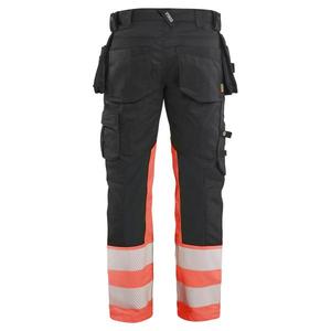 BLAKLADER - 113011499955C60 Hi-vis <b>trousers</b> <b>stretch</b> <b>black</b>/red - EAN 7330509950159 HI-VIS WORKWEAR - Product Image 3