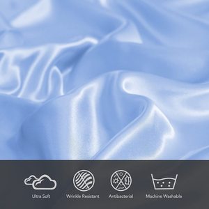 Vente en gros Ensembles <span class=keywords><strong>de</strong></span> draps en satin Ensembles <span class=keywords><strong>de</strong></span> literie personnalisés Ensembles <span class=keywords><strong>de</strong></span> literie en satin lisse et soyeux <span class=keywords><strong>de</strong></span> luxe - Product Image 2