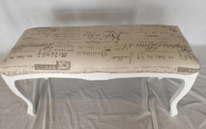 Stile europeo Retro scritto a mano tipografia stampata panca in <span class=keywords><strong>legno</strong></span> massello imbottito - Product Image 3