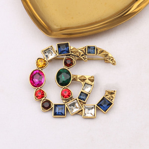 Broche de pull élégante et luxueuse de style G, accessoire vintage personnalisé, <span class=keywords><strong>pince</strong></span> <span class=keywords><strong>à</strong></span> <span class=keywords><strong>cravate</strong></span>, barrette <span class=keywords><strong>à</strong></span> <span class=keywords><strong>cravate</strong></span>, épingle <span class=keywords><strong>à</strong></span> <span class=keywords><strong>cravate</strong></span> – Meilleures ventes - Product Image 3