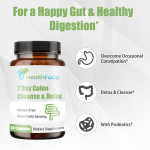 Cápsulas de Limpieza y Desintoxicación de Colon de 7 Días con Polvo de Linaza OEM ODM, Apoyo Digestivo con Hoja de Senna y Suplemento Dietético - Product Image 4