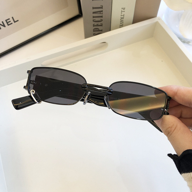 Customer Logo Retro European and American Women's Sunglasses Korean Fashion Sunglasses Cool Male Stars Same Style Personality