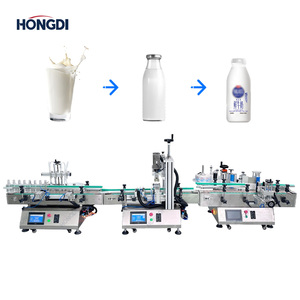 Ligne de production automatique de mise en bouteille de boissons avec moteur PLC, machine de capsulage et d'étiquetage pour sauce chili, sauce tomate, confiture, bouteilles en verre - Product Image 3