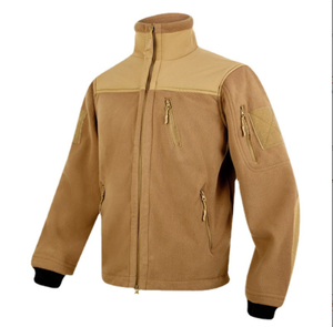 Veste polaire chaude pour homme DFFJ305, gris, noir, marron, bleu, multi-poches, chasse, extérieur, automne, printemps - Product Image 3