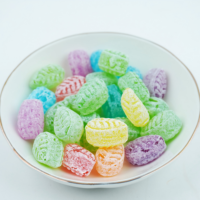Bonbons durs aux saveurs de fruits, en forme de fruits, colorés et sucrés, pour les collations quotidiennes, en vrac, bonbons rafraîchissants à la menthe, directement de l'usine