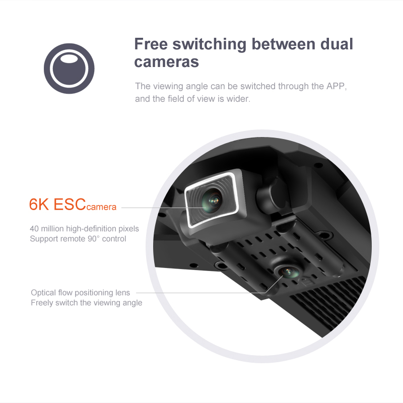 5G Wifi GPS Drone with Camera Low Price 4K HD Camera One Key Return Auto Follow Flight Aircraft Recovery Function