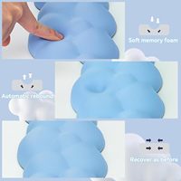 Tapis de souris gel repose-poignets pour clavier, tapis de souris Cloud avec repose-poignets, tapis de souris ergonomique avec support de poignet