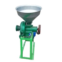 Moulin Commercial Domestique à Grains Secs et Humides pour Riz, Blé, Farine, Soja, Lait de Soja, Maïs, Moteur, Capacité 200 kg/h, Alimentation Animale