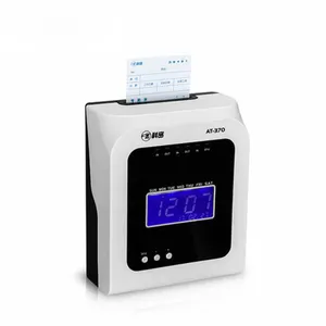 Digital gravador de comparecimento do tempo do empregado cartão de perfurador máquina desktop automático com tela de LCD