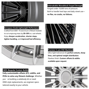 Rines Forjados Vossen Negros Cóncavos Multirradio de 18, 19, 20, 21, 22 y 24 Pulgadas, 6x135, 6x139.7 para <span class=keywords><strong>Ford</strong></span>, RAM y Chevrolet - Product Image 6