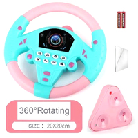 LKTOYS B/O Jouet de voiture électrique de simulation de conduite en plastique pour bébé et enfant avec volant