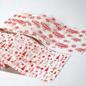 Papier d'emballage alimentaire en cire, résistant à la graisse et à l'huile, imprimé sur mesure, coloré, taille standard, pour sandwichs, hamburgers et autres aliments. - Product Image 3